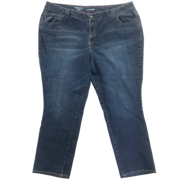 Lane Bryant Perfectly Slim Plus Size Women's Denim Jeans Size 26 - Picture 1 of 8